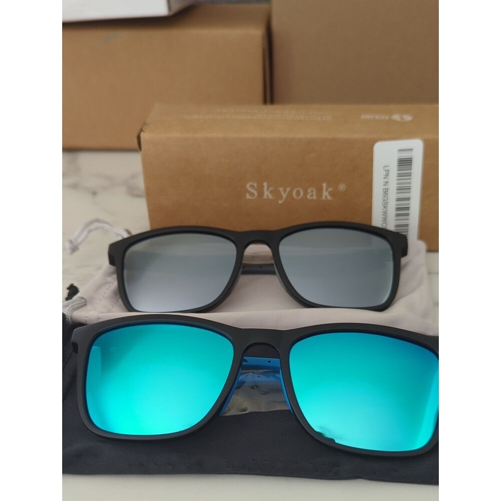 Skyoak Men's Oleophobic Sunglasses 2 Pack